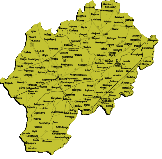 Map of Bundi