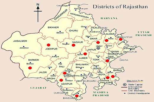 Rajasthan Travel Map