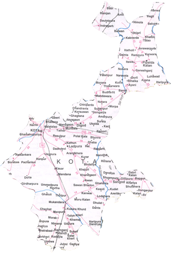 Map of Kota, Rajasthan