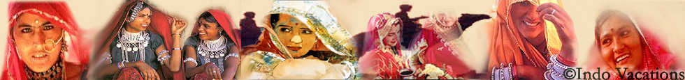 Les couleurs, la musique et les festivits rendent le sable vivant. Voiles, pares de bijoux, des femmes chantent et dansent symbole de la dvotion du Rajasthan lors des foires pour chaque occasion religieuse, et pour chaque changement de saison.