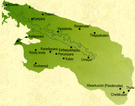 Shendruny Wildlife Sanctuary Map