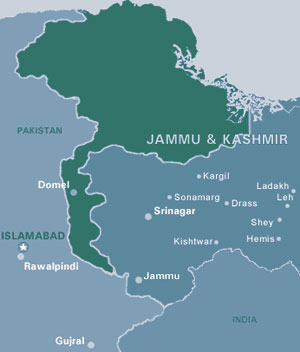 Kashmir Map, Map of Kashmir
