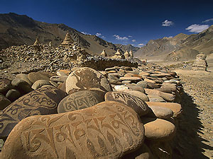 Buddhist Stones Zangla Ladakh