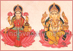 God Ganesh and Laxmi