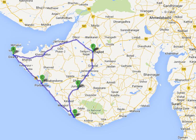 delhi to gujarat road trip