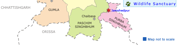 Jharkhand Map, Jharkhand Tourist Map
