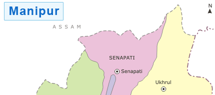 manipur tourist places map