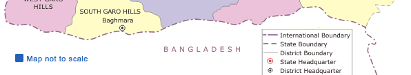 Meghalaya Map, Meghalaya Tourist Map