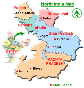 North India, North India Information, Information about North India