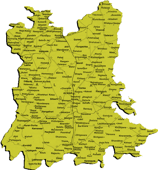 Map of Alwar