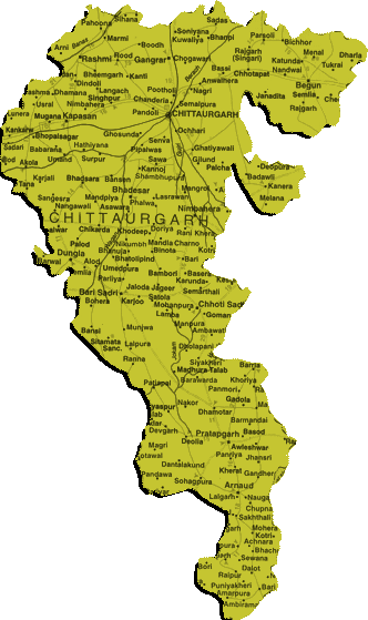 Map of Chittorgarh