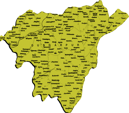 Map of Dungarpur