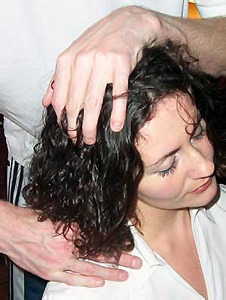 Indian head massage at a Spa