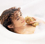 natural loofah scrub treatment