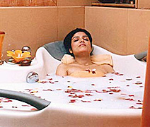 milk bath at Indian Spa