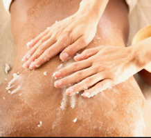 salt glow treatment at Indian spa