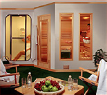 a luxury sauna bath house 