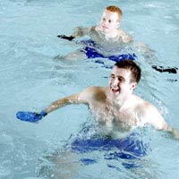 an aqua aerobics excercise