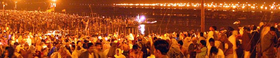 Holy River Ganges Puja in evening, Haridwar, Uttarakhand