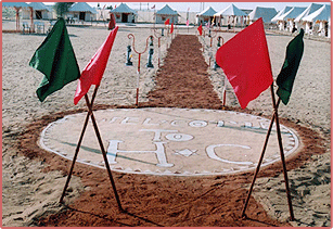 Interior View of Desert Camp, Jaisalmer