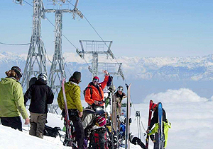 Skiing in Kashmir