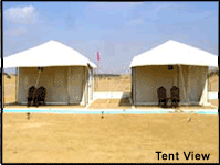 The Rawla Camp Retreat Tent View