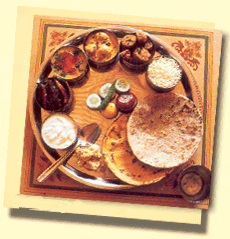 Thali, le repas typique  Rajasthan! 