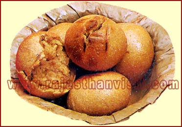 Baked 'Baati' Immersed in butter