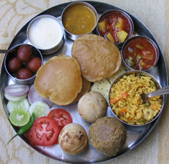 Rajasthani thali