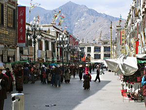 Barkhor Street Lhasa